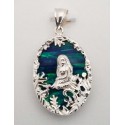 RARD237PS Sterling Silver Mermaid Opal Pendant